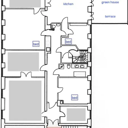 Balkon Med Udsigt Midt I Apartament